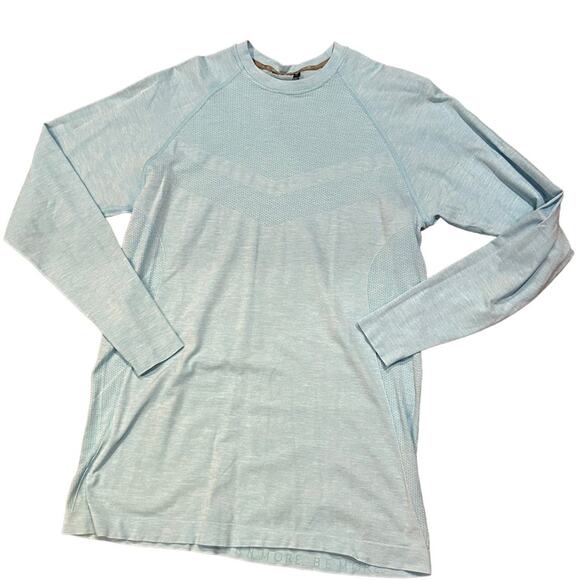 Alphalete Other - Alphalete Mens Medium Light Aqua Blue long sleeve Workout Shirt